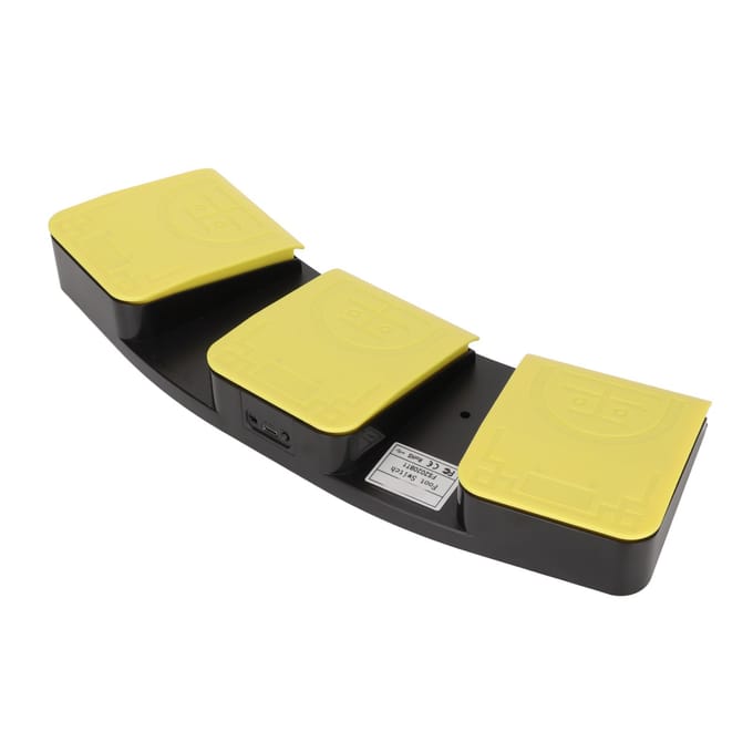 USB Voetschakelaar Mechanische Schakelaar Dubbele Modus Verbinding Drie Toetsenbord Voetschakelaar HID Apparaat yellow