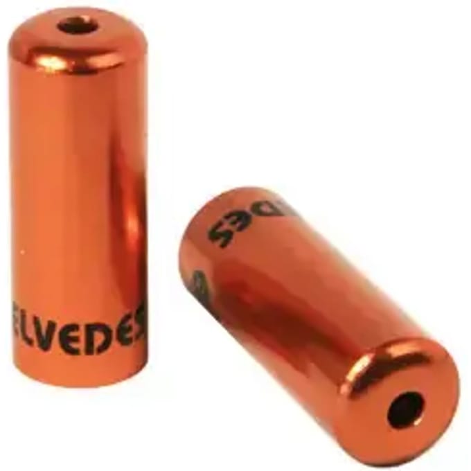 Elvedes kabelhoedje 5mm aluminium oranje(10x)
