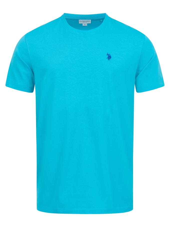 U.S. Polo Assn. heren basic T-shirt van 100% katoen