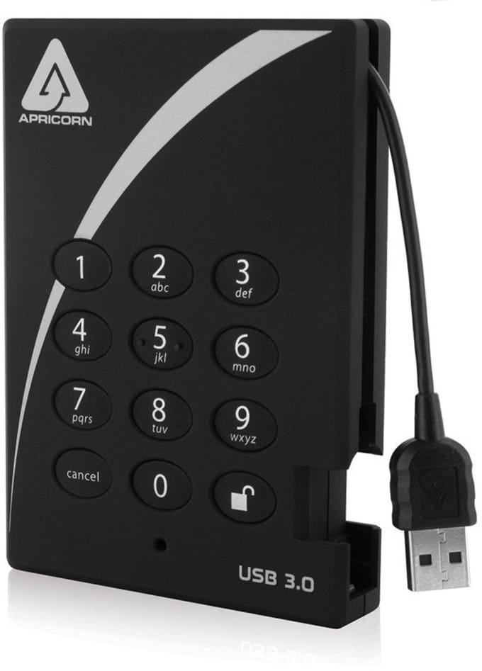 Apricorn Aegis Padlock 3.0 - 1TB - External Hard drive