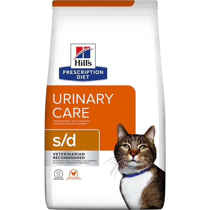 8kg S/D Urinary Dissolution met Kip Hill's Prescription Diet Kattenvoer