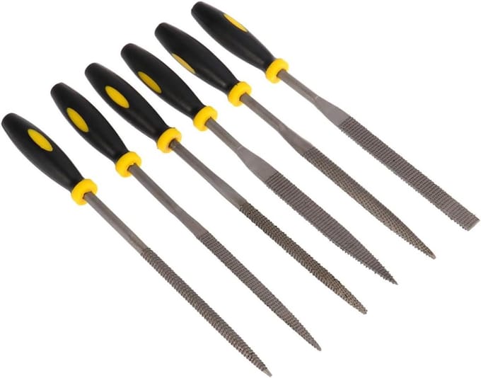 Mini Houtvijlen - Metaalvijlen - Houtbewerking - Set van 6 - 16 cm - Multi