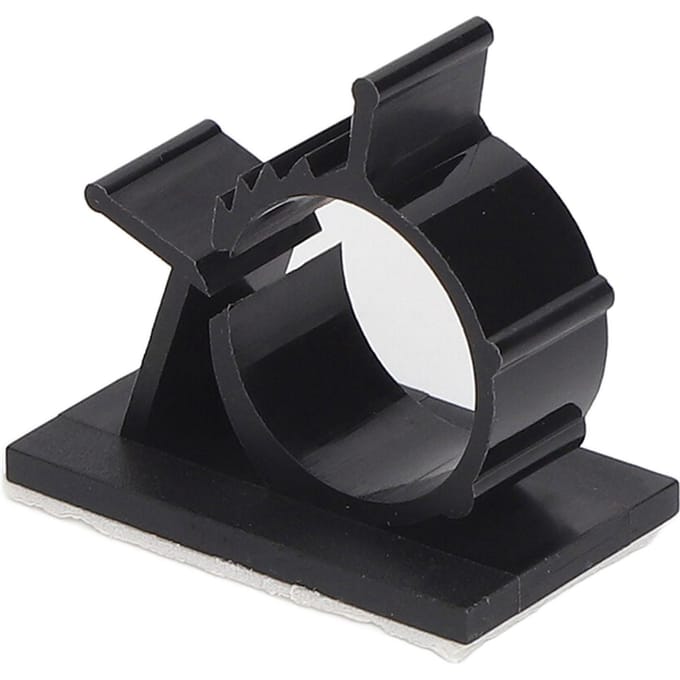 100 Stuks Kabelklemmen Verstelbaar Zelfklevend Draadbeheer Klemmen Herbruikbare Nylon PA66 Kabelbinderhouder Zwart YX 1013