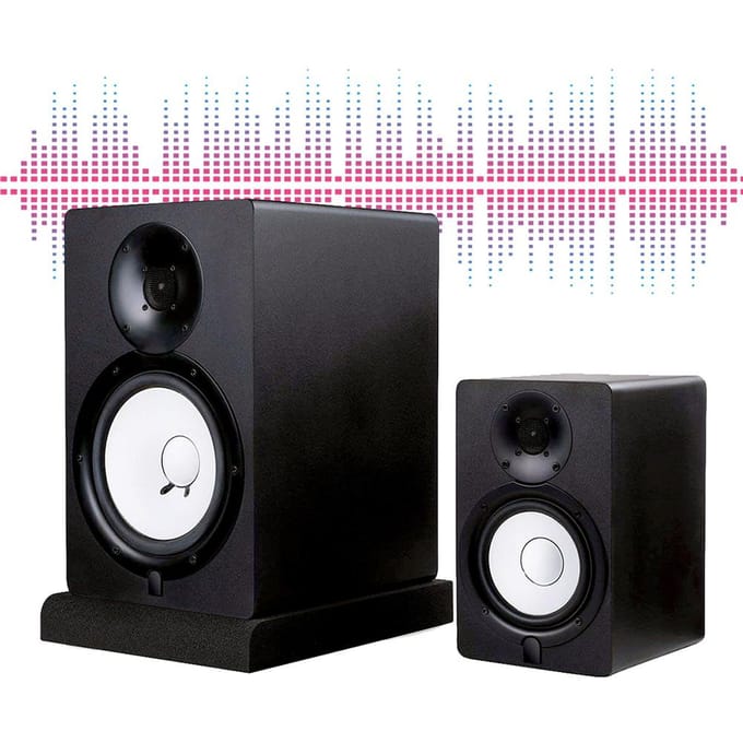 2 stuks Studio Monitor Isolatie Pads Hoge Dichtheid Akoestisch Schuim