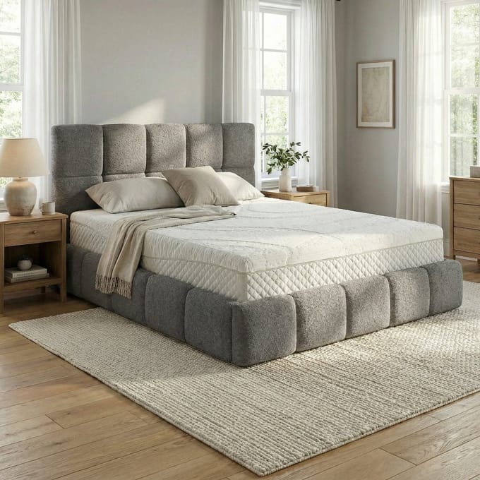 Mörgenn Bedframe Calma - Opbergruimte 34 cm - Grijs - 180x200 - Zonder Matras