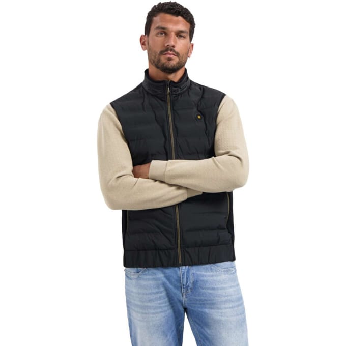 No Excess Bodywarmer padded sealed mix with k black