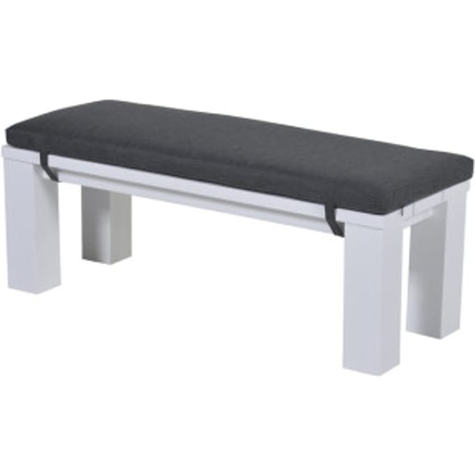 Garden Impressions Cube sportbank - mat wit - reflex black