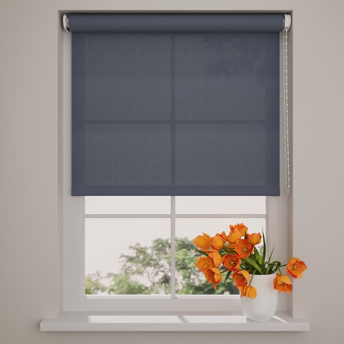 Rolgordijn Easy Fiber - Lichtdoorlatend - Blue - 60 x 190