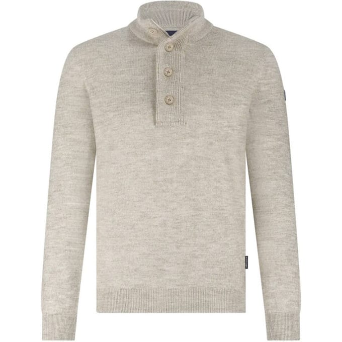 State Of Art Mocker Trui Beige - Maat 3XL - Heren - Pullovers