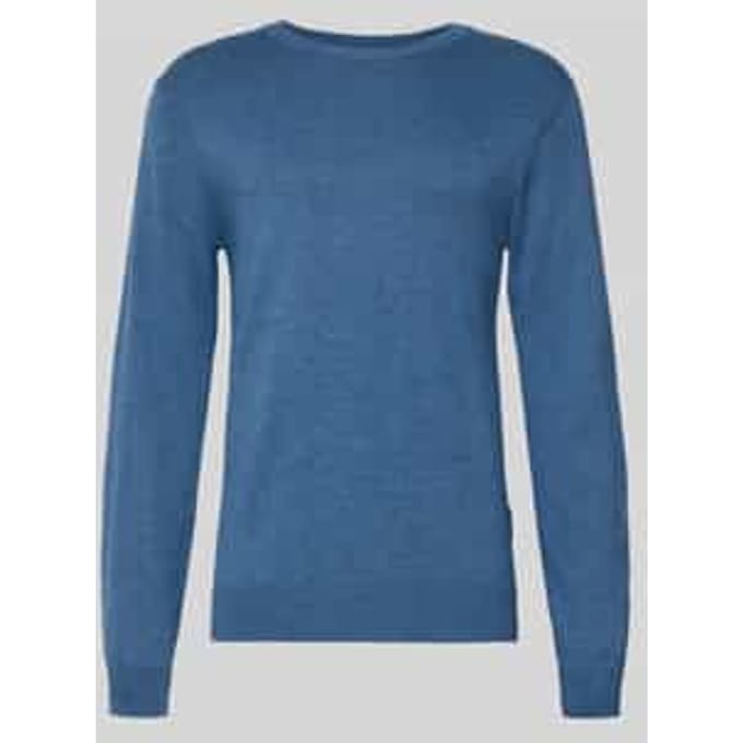 Gebreide pullover met geribde boorden Model 'BELLS'