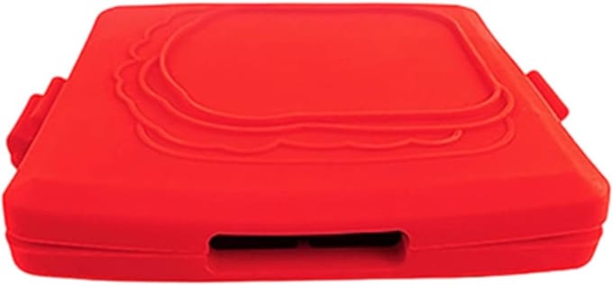 Kaasmachine Pan - Opvouwbare grill - Snacks Maken - Tijdbesparend gemak - 18 cm breed - Rood