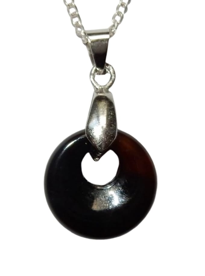 Onyx Mini Donut Hanger Verzilverd