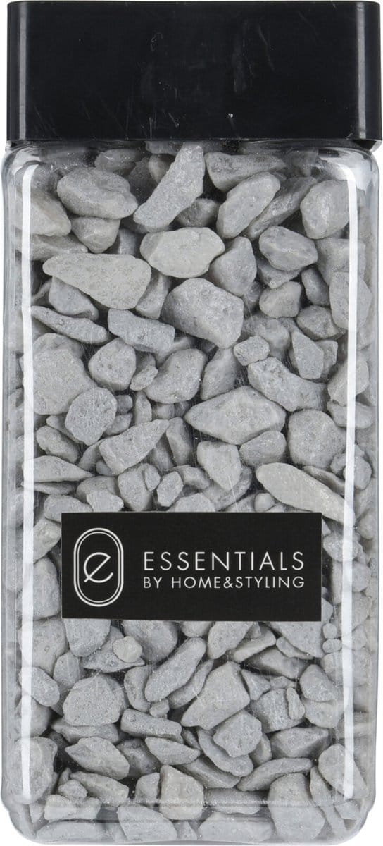 Decoratie steentjes/hobby steentjes - Lichtgrijs - 550 ml - 9/13 mm
