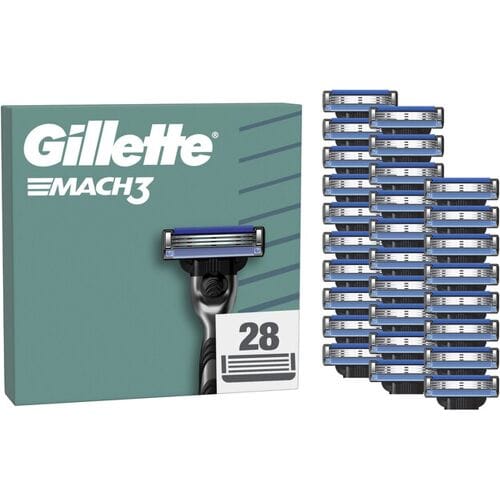 Gillette Mach3 Basis Scheermesjes voor Mannen - 28 stuks