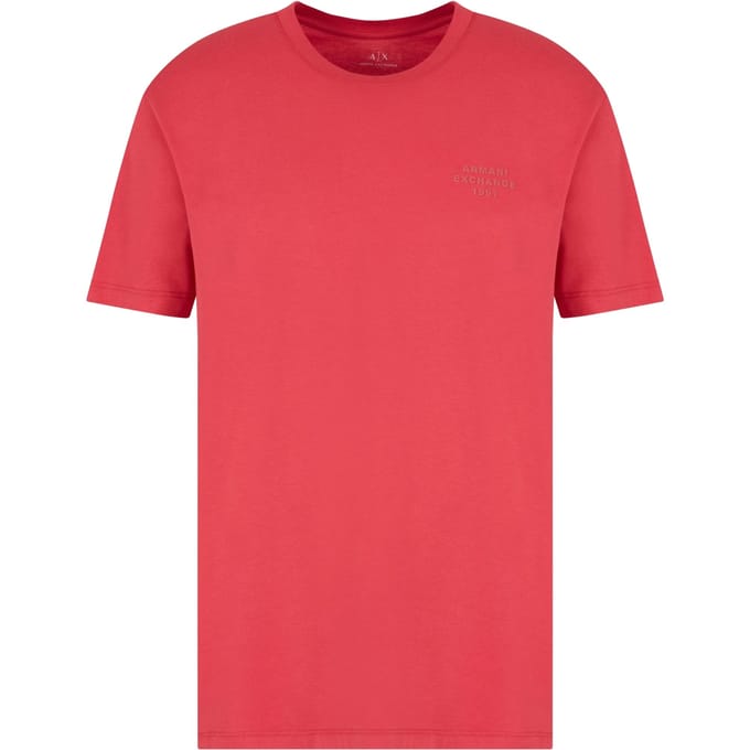Short Sleeve Crew Neck Tee - Red Shirts