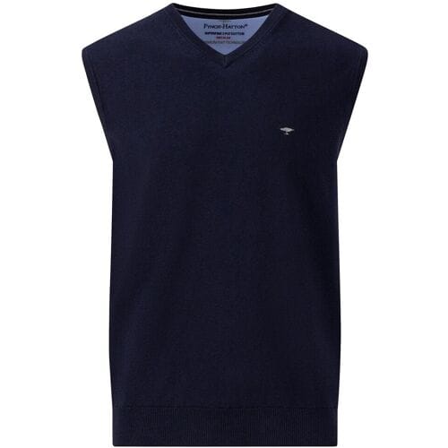 Fynch-Hatton Spencer Slipover Superfine Cotton Navy / male