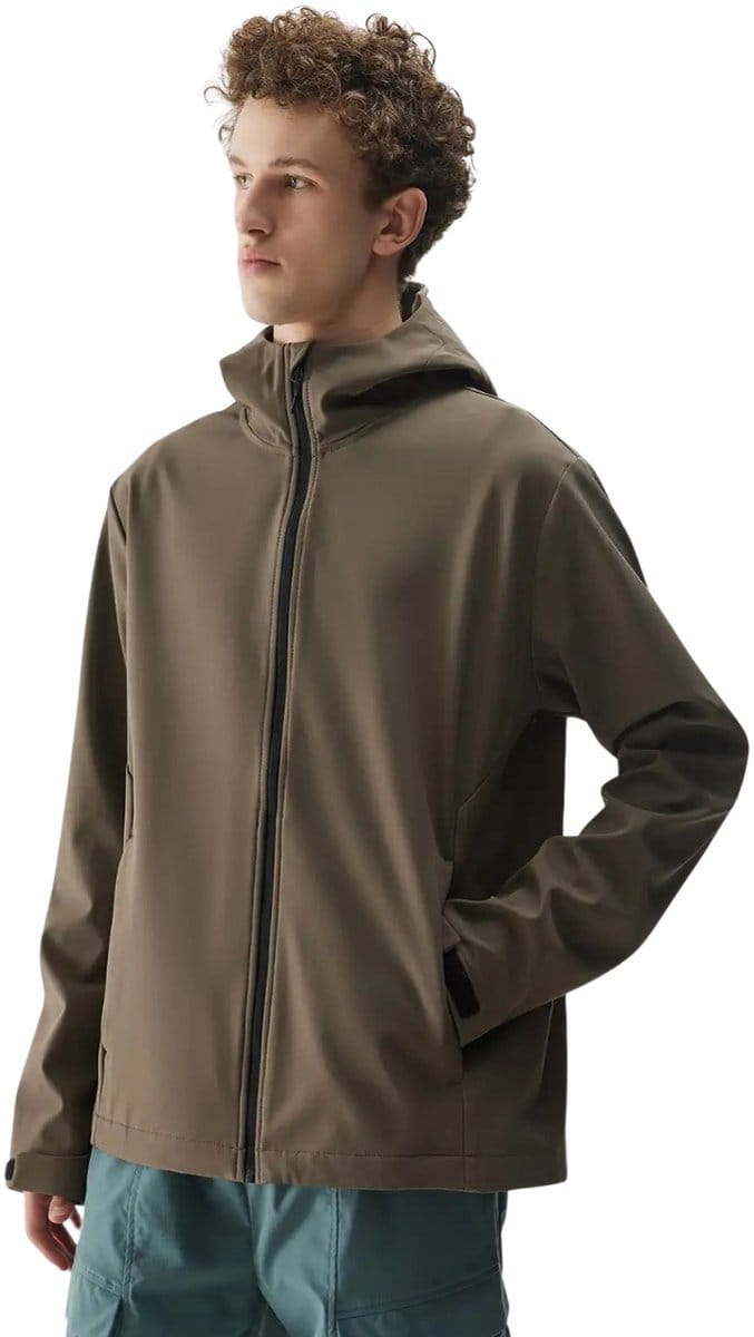 4F Jas Heren softshell Bruin - Maat M
