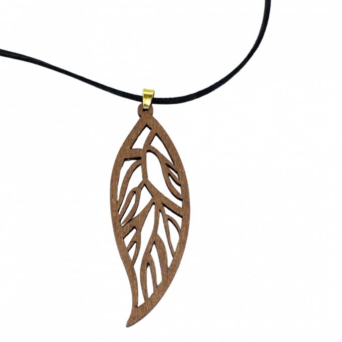 Ketting hout bruin verstelbaar Cadier - Charme Bijoux