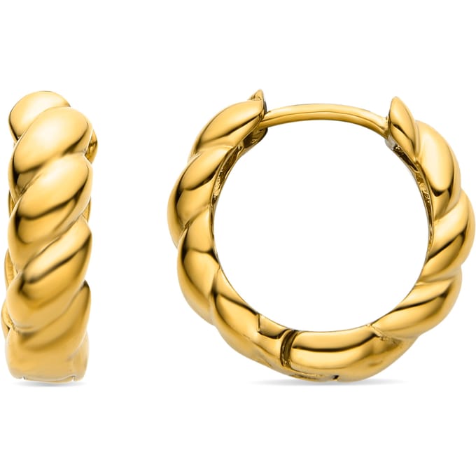 Luxenter Caiki oorbellen afgewerkt in 18k geel goud