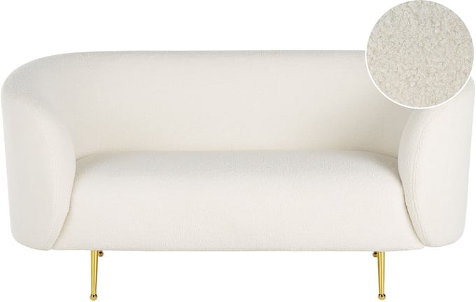 LOEN - Tweezitsbank - Wit - Polyester