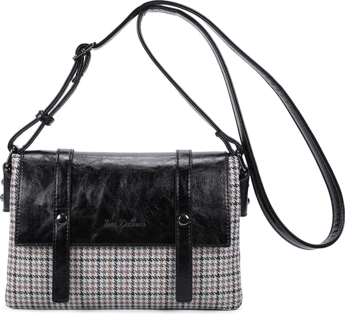 Crossbody handtas Ines Delaure zwart