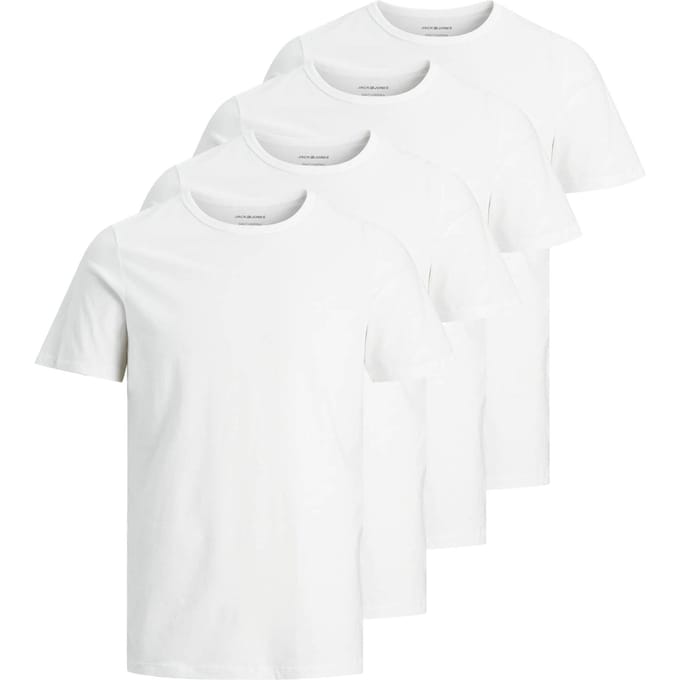 Jack&Jones T-shirt JACBASIC CREW NECK TEE 2PK Verpakking van 4