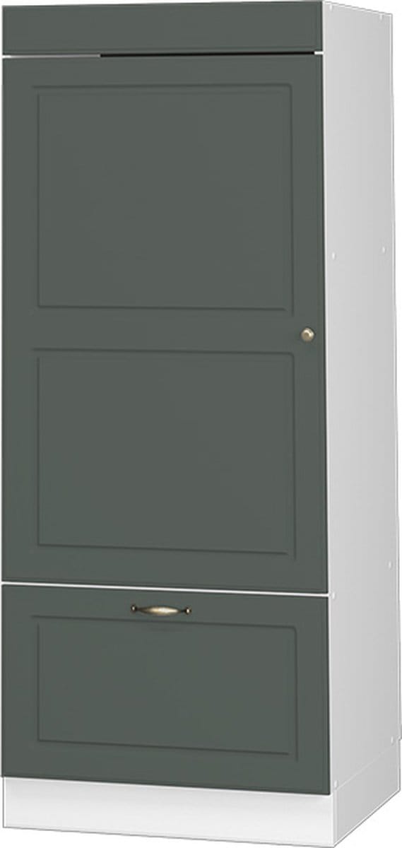 Vicco Hoge kast Fame-Line, Groen-Goud landelijk/Wit, 60 cm