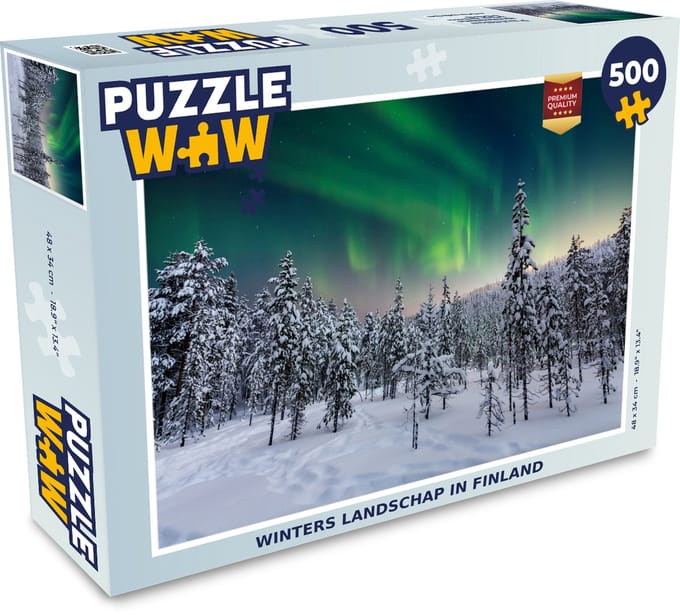 Puzzel Winters landschap in Finland - Legpuzzel - Puzzel 500 stukjes
