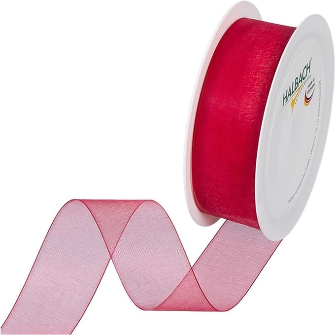 Organza lint - Rood