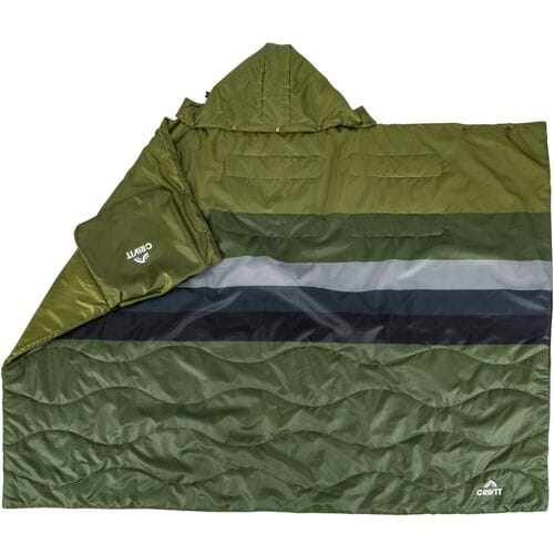 CRIVIT 3-in-1 kampeerdeken met opbergtas (groen)