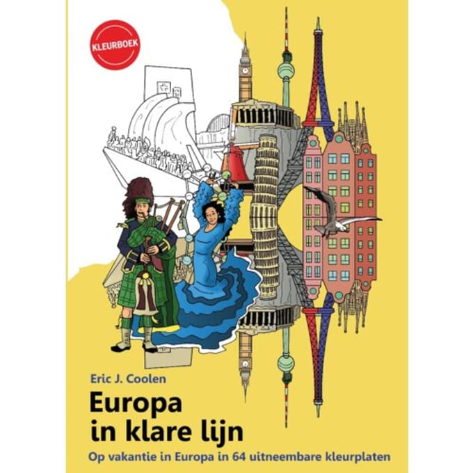 Europa In Klare Lijn Kleurboek - Eric Coolen