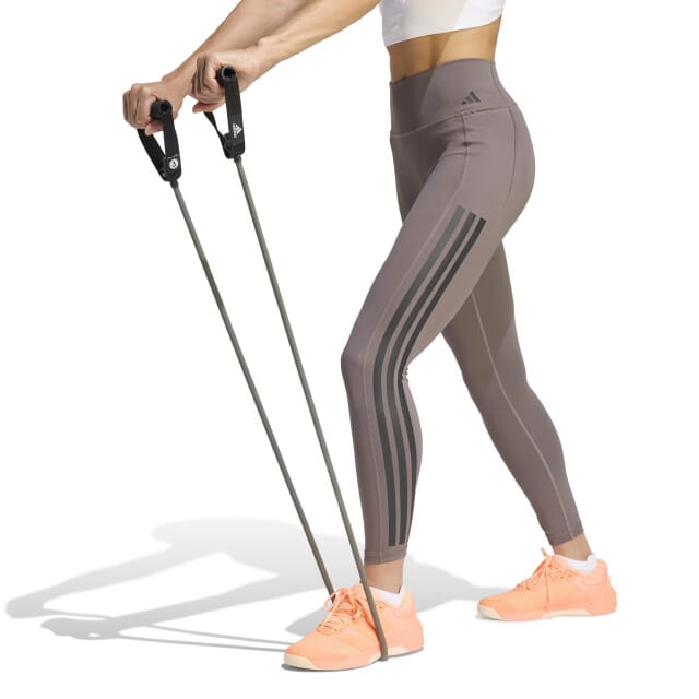 Adidas Performance Optime 3-Stripes 7/8 Workoutlegging - Dames - Bruin