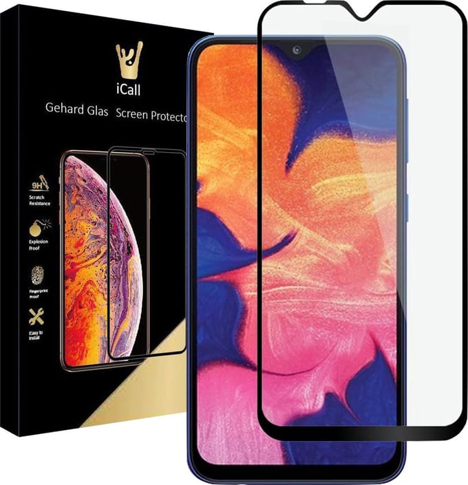 Screenprotector geschikt voor Samsung A10 - FullGuard Glas Screen Protector