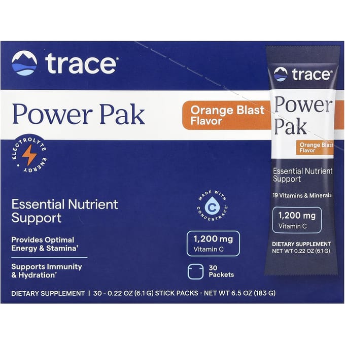 Trace, Power Pack, Orange Blast, 30 stickpacks, 6,1 g (0,22 oz) elk