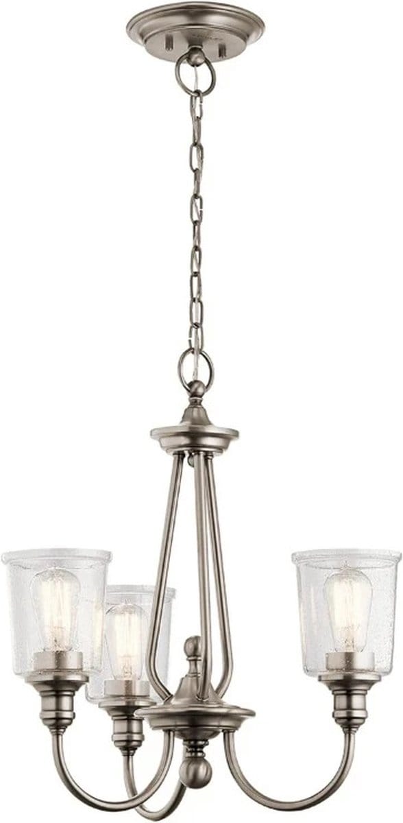 Kichler LED Kroonluchter | 3X E27 Max 60W | Dimbaar | Classic Pewter