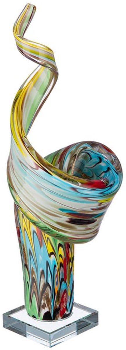 Decoratie beeld Sculptuur Twister H 35 cm Glas