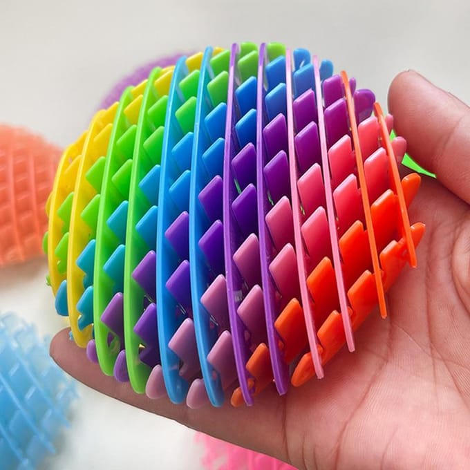 Jeu de Ver Fidget Extensible Maille Élastique Soulagement du Stress Jouets Idéal pour Enfants Adultes Télescopique 3D Décompression Jouets Sensoriels Cadeaux de Fête blue