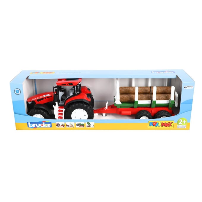 Bruder ROADMAX | Tractor met bomentrailer | 3 bomen (03453) 530267