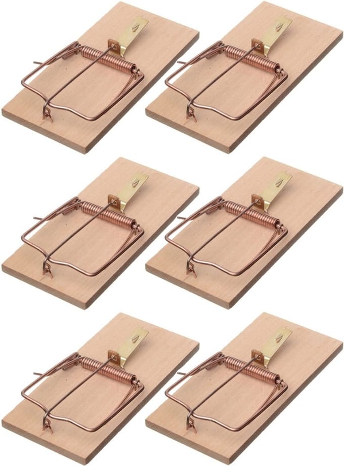 Nature Rattenval - 6x stuks - 17 cm - rattenklemmen - ongediertebestrijding