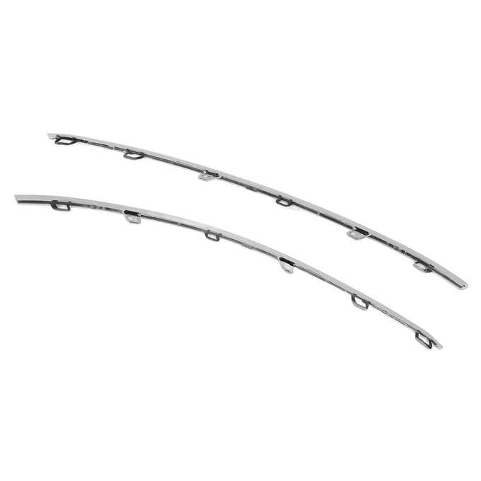 1 Paire Grille de Pare-chocs Avant Garniture Chromée 5E0853768 Gauche Droite Remplacement pour Octavia 5E Facelift 2017 à 2019 white