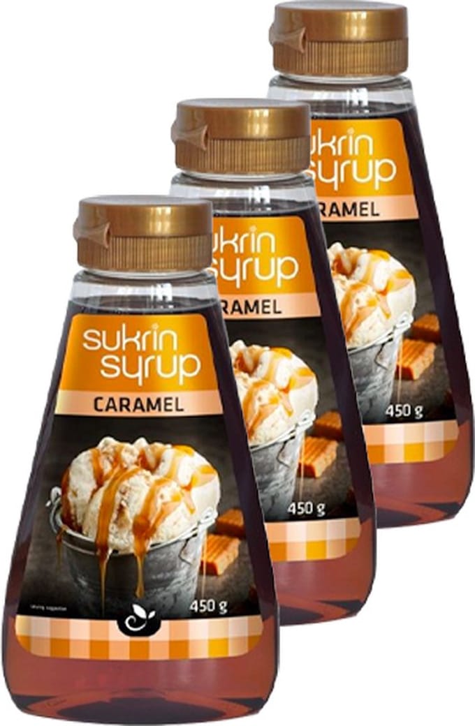 Sukrin Caramel Syrup - natuurlijke suikervervanger - 3 x 450g