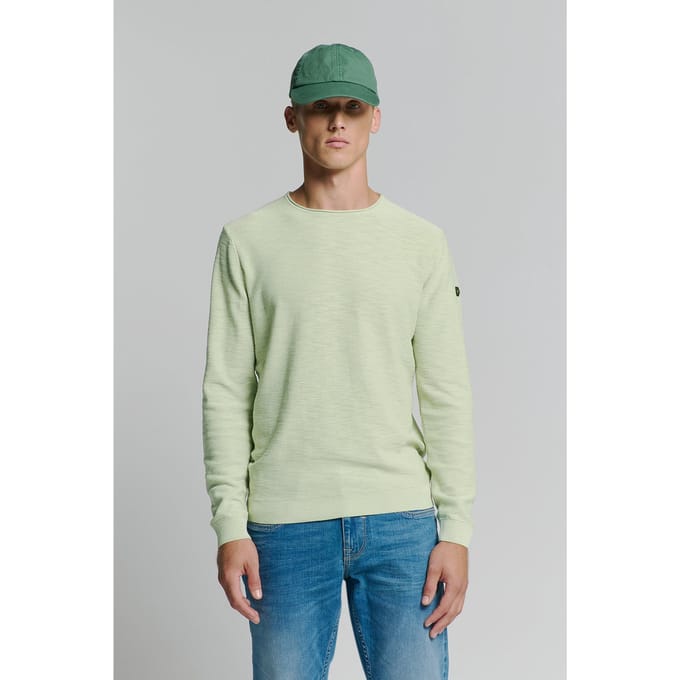 No Excess Pullover Crewneck Garment Dyed + Stone Washed Mint Größe: XXL | Pullover Outlet | Herren | Cyan