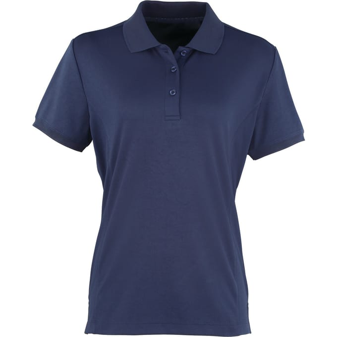 Premier Dames/dames Coolchecker korte mouw Pique Polo T-Shirt (Marine)