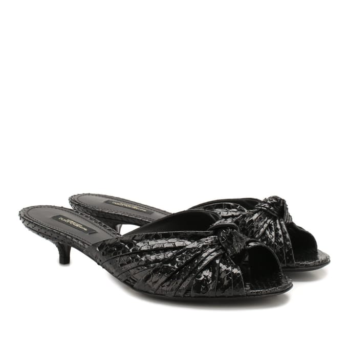 Dolce & Gabbana python leren muiltjes