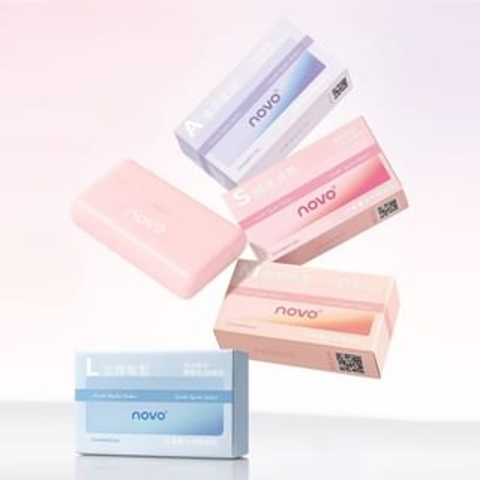 NOVO - Simulated Lace Double Eyelid Tape - 4 Types 4# L Supportive Shaping - 200pcs