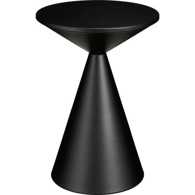 Mica Decorations Royale Bijzettafel - H55 x Ø40 cm - Metaal - Zwart