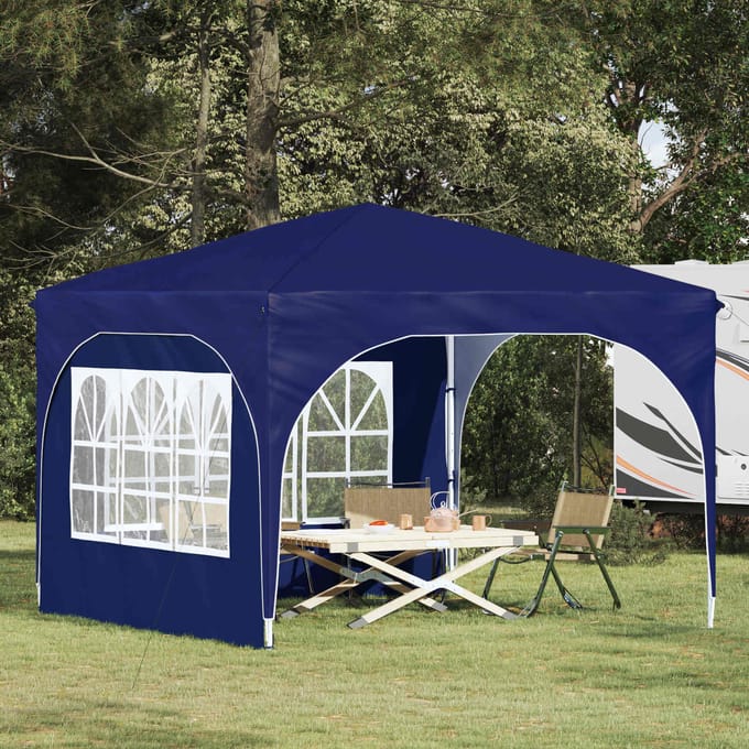 vidaXL - Pop-up - Feesttent - 290 - x - 290 - x - 245 - cm - Blauw