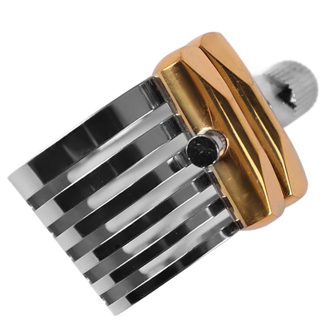 Ligature de Saxophone Acier Inoxydable Ligature de Bec de Saxophone Remplacement pour Entretien DIY Alto gray