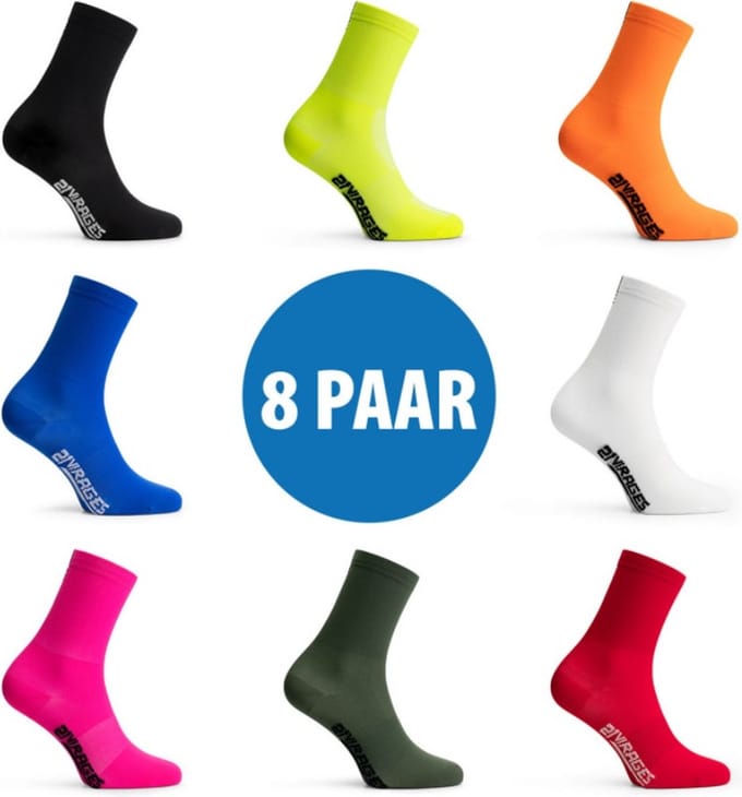 21Virages 8 PAAR Colora fietssokken-37-42