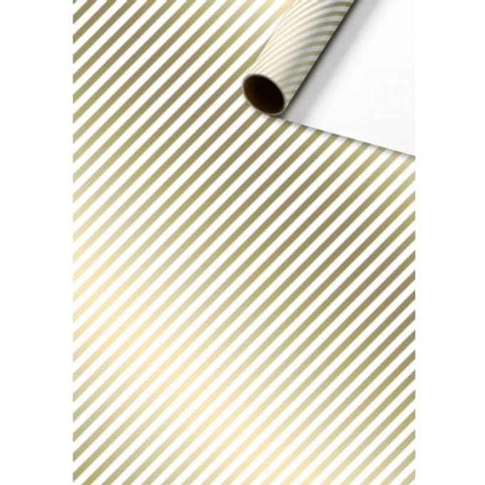 Stewo cadeaupapier stribe, formaat 70 x 200 cm, beige